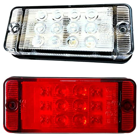 MelTruck® LED Nebelschlussleuchte und Bremsleuchte 12V 24V E20 für Anhänger Traktor Bagger