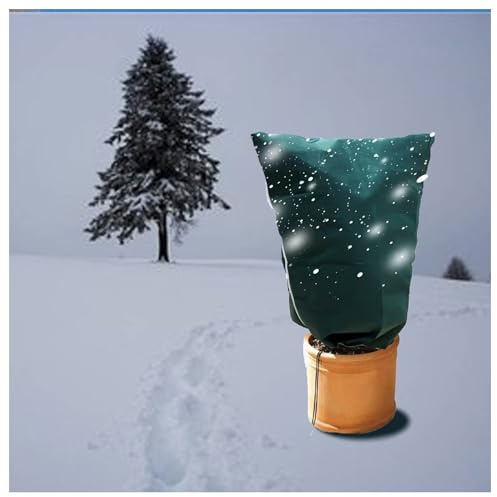DOOKAA Voile hivernage citronnier Housse de Protection Contre Le Froid pour Plantes 39 * 118 Pouces avec Cordon de Serrage et Fermeture éclair(Color:19.5 * 39in,Size:9)