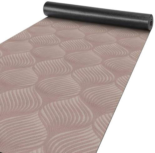 ANRO Läufer Flur Teppich Läufer Küchenläufer Küchenteppich Teppich Velours rutschfest waschbar für Flur, Schlafzimmer, Wohnzimmer, Küche Baker Braun 100 x 100cm