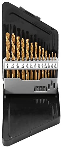 arlote 13-Teiliges LinkshäNder-Bohrer-Set Extraktor-Bohrer für Metall-Elektrowerkzeuge-ZubehöR mit Titannitrid-Beschichtung