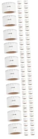 MAGICLULU Kit De Modelage Des Sourcils 50 Pièces Règle Pochoirs Pour Maquillage Outil De Nivellement De Précision Des Sourcils