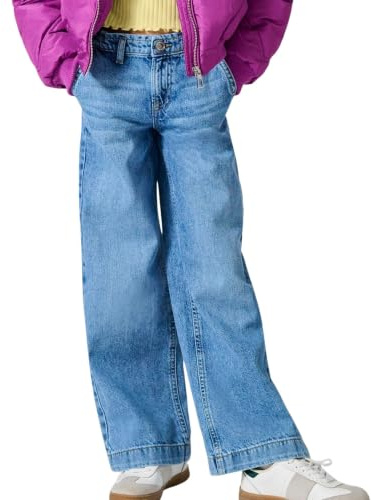 KIDS ONLY Femme Kogcomet Wide Leg DNM Mat085 Noos Jean À Jambes Larges, Denim Bleu Médium, 128 EU
