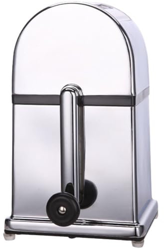 Lipfer Trituradora De Hielo De Acero Inoxidable con Manivela, Máquina para Romper Bloques De Hielo, Mini Picadora De Hielo, Máquina para Hacer Batidos De Cono De Nieve Manual, Máquina De Granizado