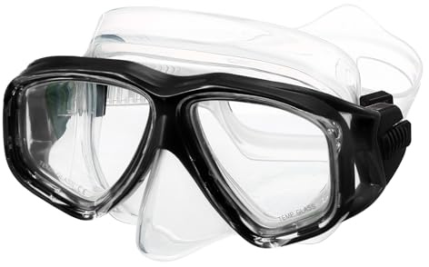 PATIKIL Occhialini da nuoto con copertura per il naso, maschera in silicone per immersioni subacquee, anti-appannamento, per snorkeling, snorkeling, maschera per immersioni subacquee per giovani,