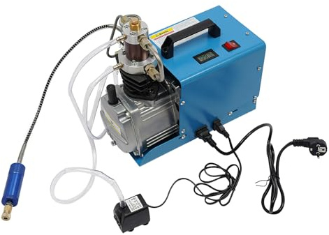 Compressore ad alta pressione, Pompa compressore 40MPA/400BAR Compressore d'aria da 800 W, Compressore con arresto manuale per fucile ad aria compressa Paintball, fucile PCP, pistola ad aria compressa