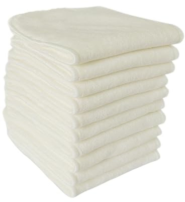 Beatifufu 6stücke Pack Natürliche Bambuskohle-windel Einlagen Waschbares Tuch Für Beige Stoffwindelüberzüge Und Stoffwindeleinlagen