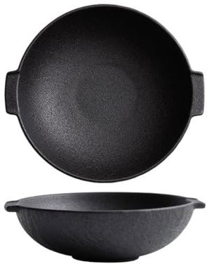 Ciotole Cucina Grande Ciotola For Zuppa A Doppia Orecchie For Zuppa, Insalatiera In Ceramica For Uso Domestico, Ciotola For Riso Da Cucina, Ciotola For Noodle Istantanei Scodella Colazione(B)