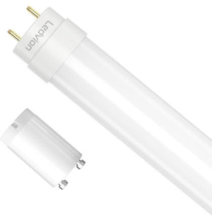 Ledvion LED Röhre 120cm 18W 6500K 100lm/W | Inklusive LED Starter fuer schnellen Austausch in Garage Werkstatt und Keller