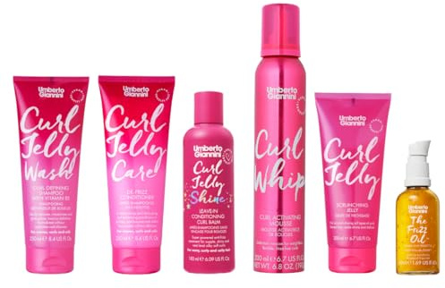 Umberto Giannini Curl Type 3 Kit, Wash & Style Kit for Nourished, Defined & Frizz-Free Curls