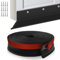 Garage Door Seal Universal Garage Door Bottom Weather Stripping Rubber Seal Strip Draught Excluder with Nails for Warehouse (Foam Rubber, 6m)