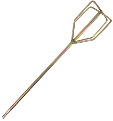 Electric Drill Paint Mixer Mixing Rod for Drill, Iron Alloy, Silver | Mixing Paddle for Drill, Portable Design for DIY Enthusiasts and Professionals, Blending Paint and Grout
