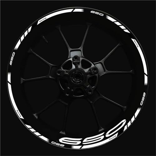 BTWSRX Radnabenaufkleber Motorrad-Felgenrandaufkleber Für Kawasaki Z650 Z 650, Regenfestes Felgenband Felgenaufkleber(Farbe 6)