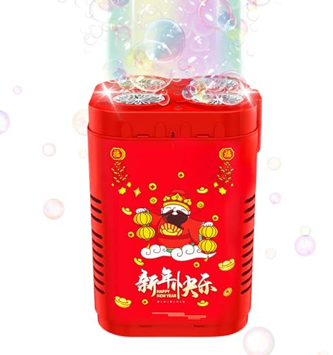 Spielzeug für Blasenhersteller, automatisch, auslaufsicher, 48 Löcher, Bubble-Machine, Blasenspielzeug, langlebiges Design, lebendige Effekte, für Kinder