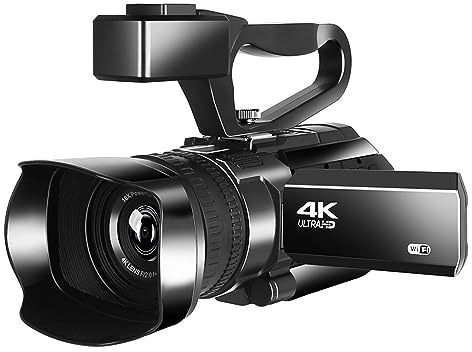 ZGJIAJU Videocamera Digitale HD Portatile Videocamera for conferenze 4K all-in-One Videocamera Breve Pausa DV