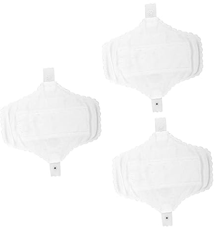 Anneome 3 Stück-pack Waschbare Damen Hygienebinden aus Baumwolle 18cm mit Starker Saugkraft und Effektivem Wasserschutz für Nachhaltige Monatshygiene