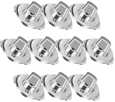 FONDOTIN 10 Set Kit Fissaggi in Inox per Tessuti Marini Viti di Montaggio Occhielli e Bottoni Girevoli per Tende Barche Caravan e Tessuti Esterni Resistente Intemperie