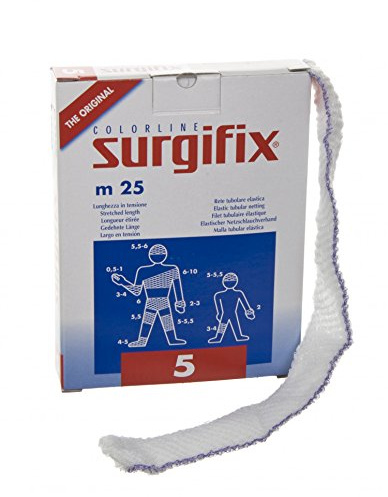 Surgifix FA00190246 Bandage élastique tubulaire pour enfant Bras Coude Pied Pied Jambe Non Stériles Polyester Polyamide Latex Taille 3