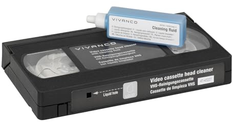 Vivanco VHSCLEAN 7 Video Kassette 200ml - Reinigungsset für Computer (Video Kassette, 200 ml)