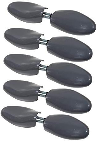 DELFA 5 paia di tendiscarpe in plastica, leggere, con molla a spirale per scarpe da sneaker a scarpe stringate (42-43 EU)