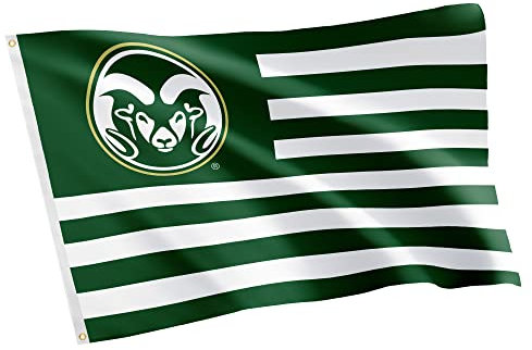 Desert Cactus Colorado State University Indoor and Outdoor 100% Polyester University Flag Banner, 3x5 Feet Rams (Nation)
