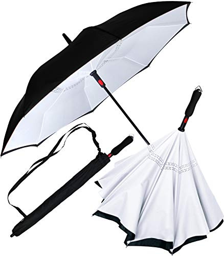iX-brella Umgekehrter Regenschirm mit automatischer Öffnung auf der Rückseite