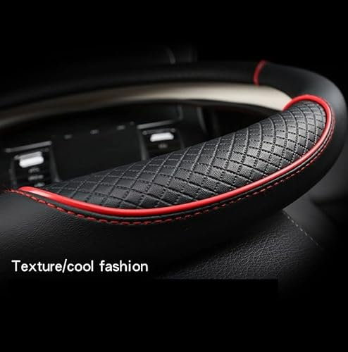 Lenkradhülle Für Kia Für Ceed Für Sportage Für Picanto Für Cerato Für Seltos Für Seele Für Rio 3 4 5 PU-Leder-Auto-Lenkradabdeckung Autozubehör Lenkradbezug (Farbe : D shape Beige)