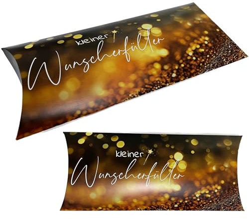 5er set Geschenkverpackung Geldgeschenk Hochzeit Geschenkidee Geburtstag Kissenbox groß 24x3,2x11,7cm Kleiner Wunscherfüller Geldgeschenk | Nix-Geschenk