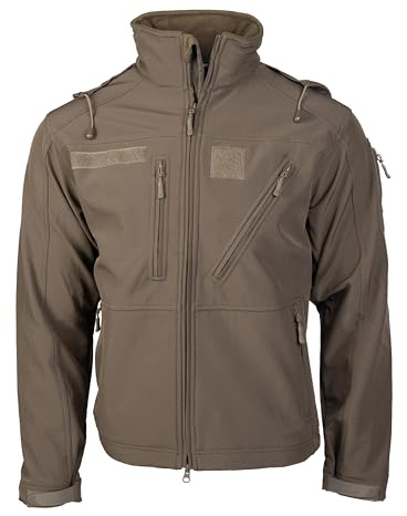 Mil-Tec Softshelljacke SCU 14 für Herren • Taktische Outdoor Funktionsjacke • Atmungsaktive, winddichte & wasserabweisende Übergangsjacke • Praktische Freizeitjacke oder Wanderjacke