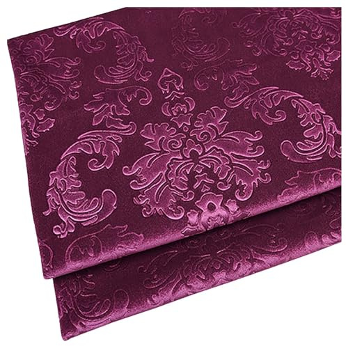 NIANTONG Tessuto Velluto Morbido Addensare Usato per Arredamento Tappezzeria Divani Rivestimento 145 Cm di Larghezza Venduto al Metro(Color:Deep Rose)
