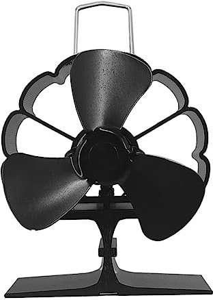 SEWOART 1 Stk Kaminventilator Warmluftgebläse Holzofen Leiser Ofenventilator Mini-kaminlüfter Hitze Holzofen Wärmegebläse Ofenlüfter Stiller Ofen Aluminiumlegierung Haushalt