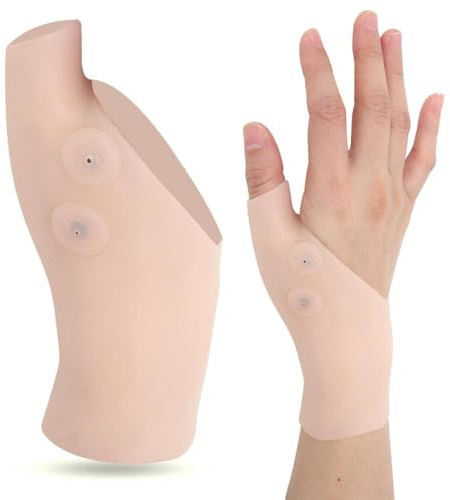 TICFOX Muñequera Pulgar,2 Piezas Muñeca Soporte para el Pulgar Muñequera Rizartrosis para aliviar el dolor de túnel carpiano,tenosinovitis,tendinitis,artrosis,esguince de compresión