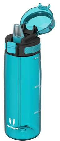 Super Sparrow Water Bottle - 750ml - TouchSip Bottle - BPA-Free, Non-Toxic, Eco-Friendly - Straw Tritan Bottles for Sports, Outdoors, Camping, Travel