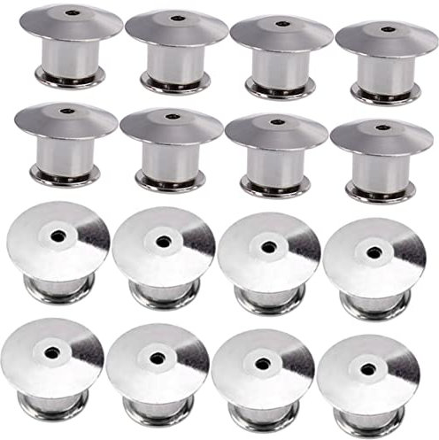 HAPINARY 22stücke Teiliges Metall Pin Rücken Verschluss Mit Sicherer Verriegelung Kompakt Und Leicht Geeignet Als Ersatz Für Broschen Namensschilder Und Anstecker Einfache Anwendung Ohne We