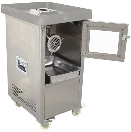 HXLDZOU Electric meat grinder stainless steel meat grinder sausage stuffing machine commercial meat grinder suitable for supermarkets, restaurants
