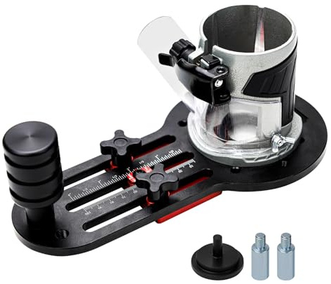 Base de défonceuse à bois, 2 en 1 pour machine à tailler le bois, support de défonceuse à bois, support de fente pour machine de coupe de 65 mm pour placard, armoire, meubles, bricolage