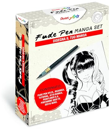 Pentel Fude Pen Manga Set