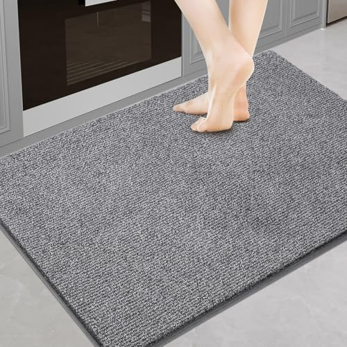 DOMUSTEX Schmutzfangmatte Innen 60 x 90 cm, Waschbar Teppich Läufer, Eingangsteppich, rutschfeste Fussmatte für Hund, Küche, Flur
