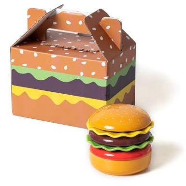 TUCHACA Mini Keramik Sauce Teller Sets (6 Stück), Cute Hamburg Style Dessert Teller & Snack Schalen mit Deckel Sets. Roman Geschenk für Geschirr. | Niedliche Dessertteller und Snackschalen im Hamburger Stil mit Deckel-Sets. Neuartiges Geschirr-Geschenk
