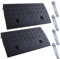 TIOMIOSEA 2 Stück Bordsteinrampe 500×270×70mm Leichte Kunststoff Auffahrrampe Rutschsicher, mobil Schwellenrampe für Bordstein,Garage, Türschwelle & Lastwagenrampe