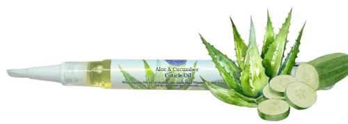 Aloe & Cucumber Scented Cuticle Oil. Natural Ingredients. Vegan & Cruelty Free. 3ml Twist Pen for Easy Application. Moisturising, Nourishing, Conditioning. Strong Scent. Made in Wales