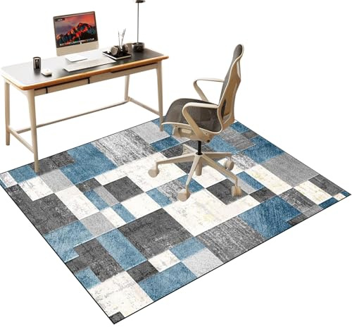 Tappetino per sedia da ufficio, tappetino protettivo per pavimenti in legno duro e tappeto, tappetino per sedia da gioco per computer, base per sedia da scrivania, resistente tappetino antiscivolo per