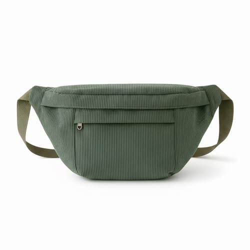 Borsa a Tracolla a Mezzaluna, Borsa a Gnocco di Velluto a Coste per Donne Uomo, Borsa Hobo a Spalla con Tracolla Regolabile, per viaggi, arrampicata, uso quotidiano