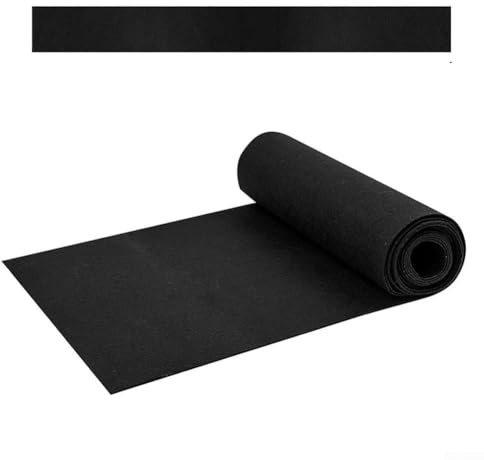 Honseadek Rouleau de revêtement en feutre de 12 cm de large pour plantes - Tissu respirant pour paniers suspendus - Rétention de fleurs - Noir eau (12120 cm)