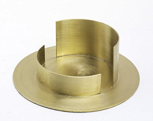 Kerzenhalter Messing Gold matt, für Ø 8 cm Kerzen, Anlasskerzen