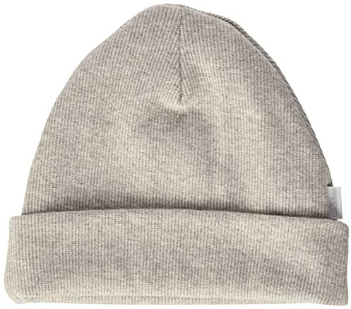 Noppies Unisex Baby Hat Rib Nevel Verschluss, Taupe Melange - P757, 0-3 Monate EU