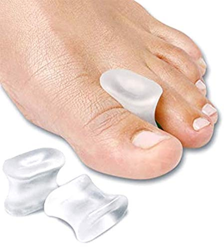 PediGel - Medically Approved Polymer Gel Toe Spreader for Toe Alignment and Overlapping Toes, Pain Relief from Nail Issues and Bunions - 4 Units (Medium Length 28mm Width 8mm Depth 25mm)