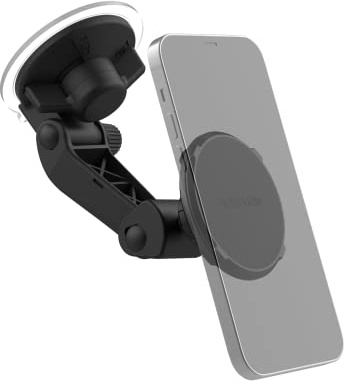 Rokform Magnetic Windshield Phone Mount, Suction Cup Base, Adjustable | 210° of Tilt and 360° of Rotation, Compatible with Mag Safe Cases