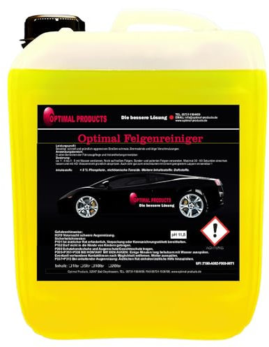 Felgenreiniger 5 Liter | Konzentrat | Stahlfelgen | Alufelgen | Felgen | auch für Hochdruckreiniger bestens geeignet
