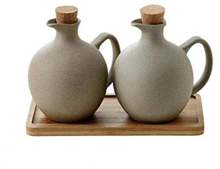 Aceitera y vinagrera Antigoteo Vinagre de Botella de Botella de Aceite de Oliva, Salsa de Soja, Herramientas de restaurantes de Cocina de Aceite de sésamo 500ml (Size : 2)