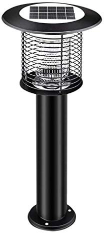 Piège à moustiques à énergie Solaire Lampe Anti-moustiques d'extérieur, Anti-Insectes, Anti-Mouches étanche IP65, Double Fonction – Tueur d'insectes et lumière de Jardin combinées Modes d'alimentati